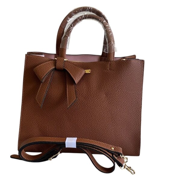 Pink Tartan Leather Chestnut Handbag Crossbody Bag NWOT - Picture 1 of 10